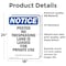 Signmission Posted No Trespassing Land Is OSHA Notice Sign, Vinyl Decal, 18in W x 24in L, 2PK OS-2PACK-NS-D-1824-V-17727 - alternate 3